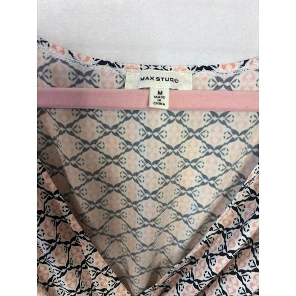 Max Studio Dress Size MED Black Pink White Sleeveless - Picture 5 of 6